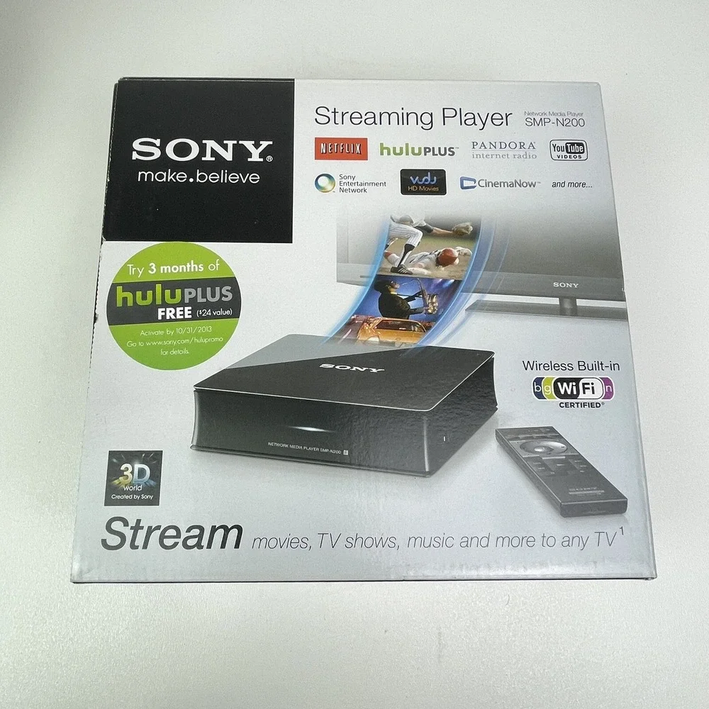 Sony SMP N200 Network Media Player Connection Cord Box No Remote